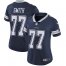 Nike Dallas Cowboys #77 Tyron Smith Navy Blue Team Color Womens Stitched NFL Vapor Untouchable Limited Jersey