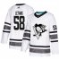 Adidas Pittsburgh Penguins #58 Kris Letang White Authentic 2019 All-Star Stitched Youth NHL Jersey