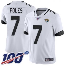 Nike Jacksonville Jaguars #7 Nick Foles White Youth Stitched NFL 100th Season Vapor Limited Jersey