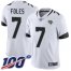 Nike Jacksonville Jaguars #7 Nick Foles White Youth Stitched NFL 100th Season Vapor Limited Jersey