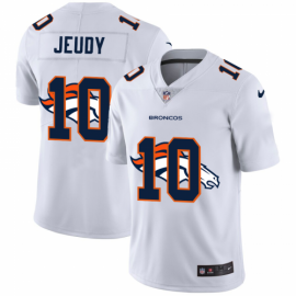 Denver Broncos #10 Jerry Jeudy White Mens Nike Team Logo Dual Overlap Limited NFL Jersey