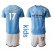 Manchester City #17 De Bruyne Home Kid Soccer Club Jersey