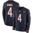 Nike Chicago Bears #4 Chase Daniel Navy Blue Team Color Mens Stitched NFL Limited Therma Long Sleeve Jersey
