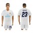 Real Madrid #23 Beckham White Home Soccer Club Jersey