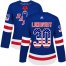 Adidas New York Rangers #30 Henrik Lundqvist Royal Blue Home Authentic USA Flag Womens Stitched NHL Jersey