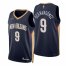 Nike New Orleans Pelicans #9 Willy Hernangomez Navy Mens 2021-22 NBA 75th Anniversary Diamond Swingman Jersey – Icon Edition Mens