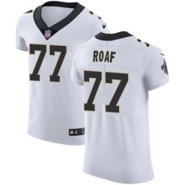Nike New Orleans Saints #77 Willie Roaf White Mens Stitched NFL Vapor Untouchable Elite Jersey