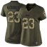 Nike Green Bay Packers #23 Jaire Alexander Green Womens Stitched NFL Limited 2015 Salute to Service Jersey
