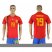 Spain #19 ADORIGO Home 2018 FIFA World Cup Soccer Jersey
