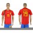 Spain #19 ADORIGO Home 2018 FIFA World Cup Soccer Jersey
