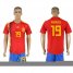Spain #19 ADORIGO Home 2018 FIFA World Cup Soccer Jersey