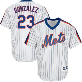 New York Mets #23 Adrian Gonzalez White(Blue Strip) Alternate Cool Base Stitched Youth MLB Jersey