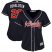 Atlanta Braves #20 Josh Donaldson Navy Blue Alternate Womens Stitched MLB Jersey