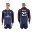 Paris Saint-Germain #25 Rabiot Home Long Sleeves Soccer Club Jersey
