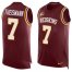 Nike Washington Football Team #7 Joe Theismann Burgundy Red Team Color Mens Stitched NFL Limited Tank Top Jersey