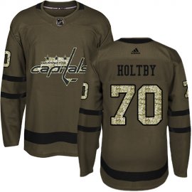 Adidas Washington Capitals #70 Braden Holtby Green Salute to Service Stitched NHL Jersey