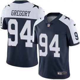 Nike Dallas Cowboys #94 Randy Gregory Navy Blue Thanksgiving Mens Stitched NFL Vapor Untouchable Limited Throwback Jersey