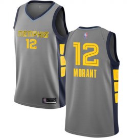 Grizzlies #12 Ja Morant Gray Youth Basketball Swingman City Edition 2018/19 Jersey