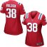 Nike New England Patriots #38 Brandon Bolden Red Alternate Womens Stitched NFL Elite Jersey