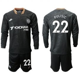 Chelsea #22 Pulisic Third Long Sleeves Soccer Club Jersey