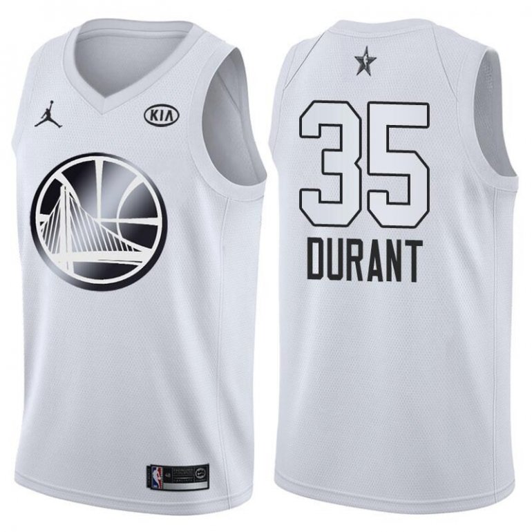 Warriors 35 Kevin Durant Jordan Brand White 2018 All-Star Game Swingman Jersey Warriors 35 Kevin Durant Jordan Brand White 2018 All-Star Game Swingman Jersey
