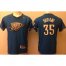 Oklahoma City Thunder 35 Kevin Durant Blue Revolution 30 Swingman NBA Jersey 2013 Christmas Style Cheap