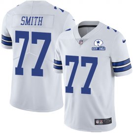 Nike Dallas Cowboys #77 Tyron Smith White Mens Stitched With Established In 1960 Patch NFL Vapor Untouchable Limited Jersey