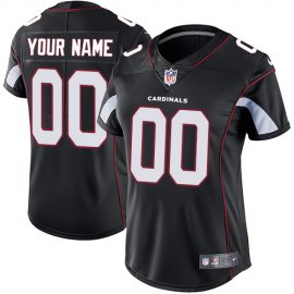 Nike Arizona Cardinals Customized Black Alternate Stitched Vapor Untouchable Limited Womens NFL Jersey