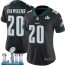 Nike Philadelphia Eagles #20 Brian Dawkins Black Alternate Super Bowl LII Womens Stitched NFL Vapor Untouchable Limited Jersey