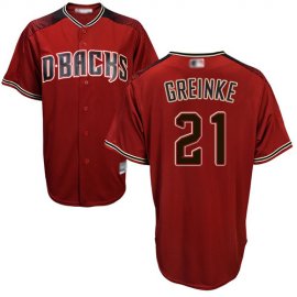Arizona Diamondbacks #21 Zack Greinke Sedona Red Alternate Stitched Youth MLB Jersey