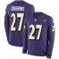 Nike Baltimore Ravens #27 J.K. Dobbins Purple Team Color Youth Stitched NFL Limited Therma Long Sleeve Jersey