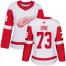 Adidas Detroit Red Wings #73 Adam Erne White Road Authentic Womens Stitched NHL Jersey