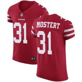Nike San Francisco 49ers #31 Raheem Mostert Red Team Color Mens Stitched NFL Vapor Untouchable Elite Jersey