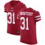 Nike San Francisco 49ers #31 Raheem Mostert Red Team Color Mens Stitched NFL Vapor Untouchable Elite Jersey