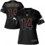 Nike Denver Broncos #14 Courtland Sutton Black Womens NFL Fashion Game Jersey