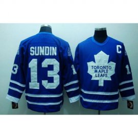 Toronto Maple Leafs #13 Mats Sundin Stitched Blue CCM Throwback NHL Jersey