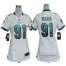 Nike Miami Dolphins #91 Cameron Wake White Womens Stitched NFL Elite Jersey
