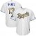 Kansas City Royals #13 Salvador Perez White 2015 World Series Champions Gold Program Cool Base Stitched Youth MLB Jersey