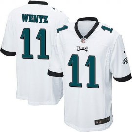 Nike Philadelphia Eagles #11 Carson Wentz White Youth Stitched NFL New Elite Jersey