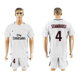 Paris Saint-Germain #4 Stambouli Sec Away Soccer Club Jersey