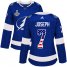 Adidas Tampa Bay Lightning #7 Mathieu Joseph Blue Home Authentic USA Flag Womens 2020 Stanley Cup Champions Stitched NHL Jersey