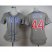 Chicago Cubs #44 Anthony Rizzo Grey Alternate Road Womens Stitched MLB Jersey
