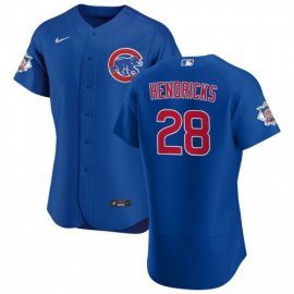 Chicago Cubs #28 Kyle Hendricks Mens Nike Royal Alternate 2020 Authentic Player Jersey