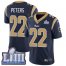 Nike Los Angeles Rams #22 Marcus Peters Navy Blue Team Color Super Bowl LIII Bound Youth Stitched NFL Vapor Untouchable Limited Jersey