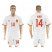 Spain #14 Alonso Away Soccer Country Jersey