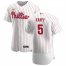 Philadelphia Phillies #5 Andrew Knapp Mens Nike White Home 2020 Authentic Player MLB Jersey
