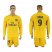 Paris Saint-Germain #9 Cavani Away Long Sleeves Soccer Club Jersey