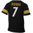 Toddler Nike Pittsburgh Steelers #7 Ben Roethlisberger Black Team Color Stitched NFL Elite Jersey
