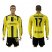 Dortmund #17 Aubameyang Home Long Sleeves Soccer Club Jersey