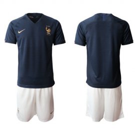 France Blank Home Soccer Country Jersey